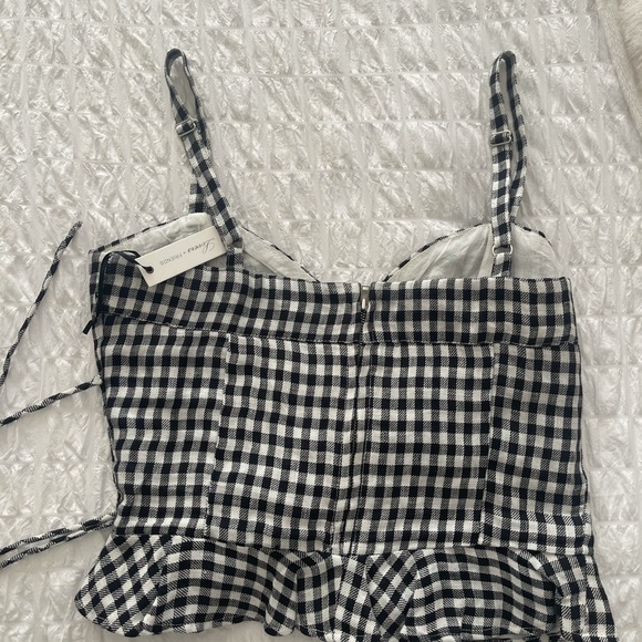 Lovers & Friends B&W Ruffle Top - Picture 4 of 5